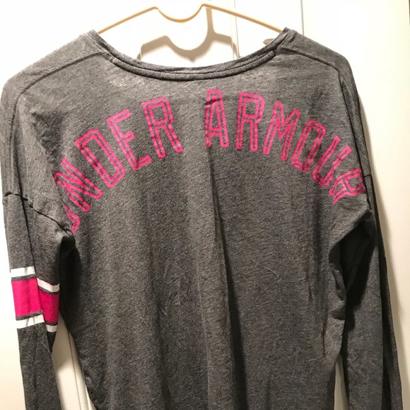🌺trade only @aroncynthia Under Armor Breast Cancer Long Sleeve T-Shirt - Picture 3 of 4